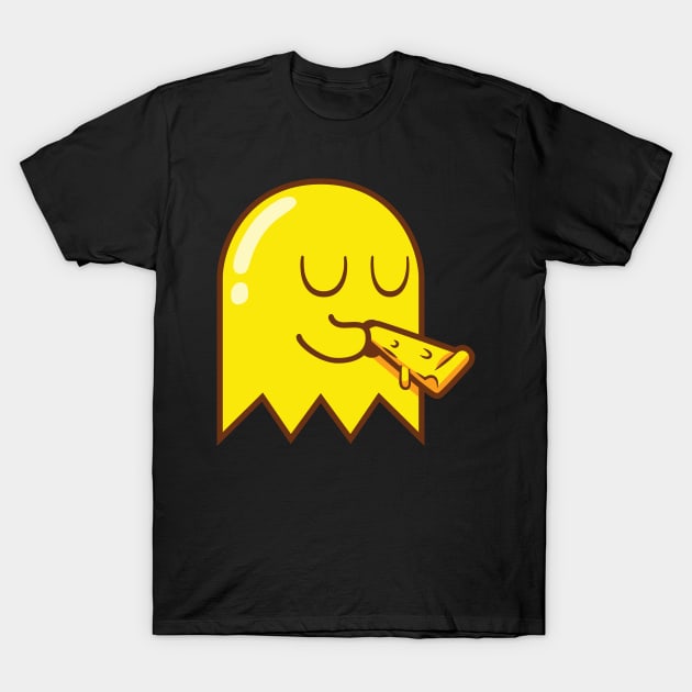 Pizza for Yellow Ghosts T-Shirt by Mayha